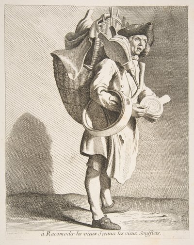Reparateur van zegels en blaasbalgen, 1738 door Anne Claude Philippe de Caylus