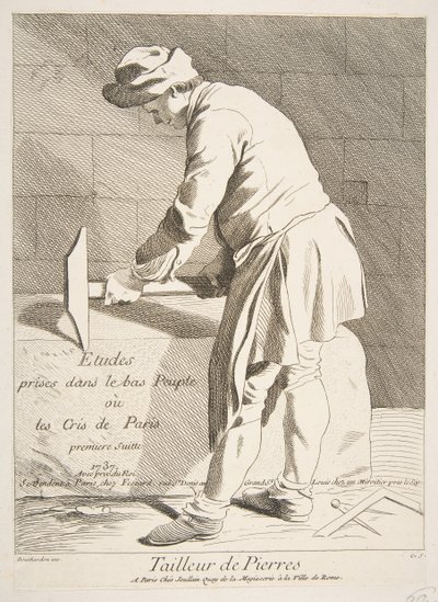Steenhouwer door Anne Claude Philippe de Caylus