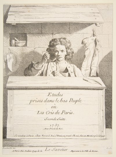 De Schoenmaker, 1737 door Anne Claude Philippe de Caylus