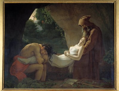 Atala bij het graf of begrafenis van Atala door Anne Louis Girodet de Roucy Trioson