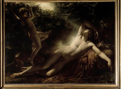 Endymions slaap of Endymion, maaneffect door Anne Louis Girodet de Roucy Trioson