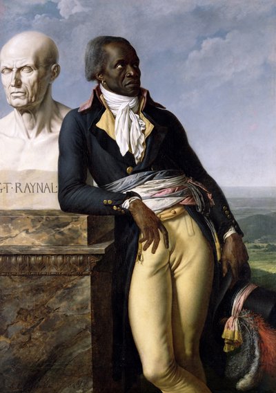 Portret van Jean-Baptiste Belley (overleden 1804) Afgevaardigde van San Domingo door Anne Louis Girodet de Roucy Trioson