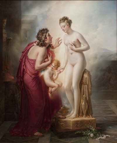 Pygmalion en Galatea door Anne Louis Girodet de Roucy Trioson
