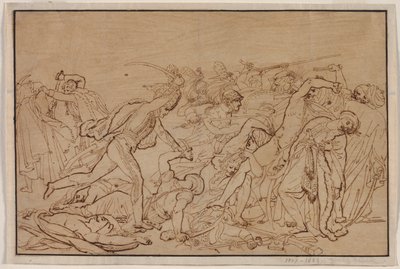 Studie voor De opstand van Caïro door Anne Louis Girodet de Roucy Trioson