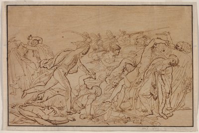 Studie voor De Opstand van Caïro door Anne Louis Girodet de Roucy Trioson