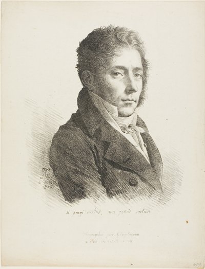 Portret van Coupin de la Couperie door Anne Louis Girodet de Roussy Trioson
