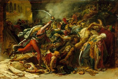 Schets voor De Opstand van Caïro door Anne Louis Girodet de Roussy Trioson
