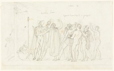 De Boogschietwedstrijd, uit de Aeneis, Boek V door Anne Louis Girodet de Roussy Trioson