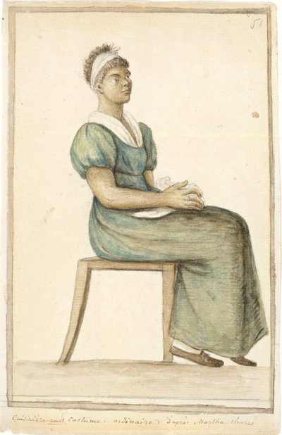 Portret van een Afro-Amerikaanse Kok in Gewone Kleding, ongedateerd door Anne Marguerite Hyde de Neuville
