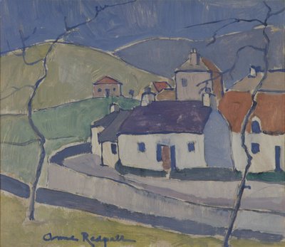 Boerderij bij Ruberslaw door Anne Redpath