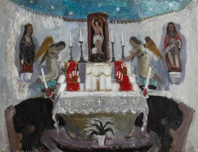In de kerk van St Jean, Tréboul door Anne Redpath