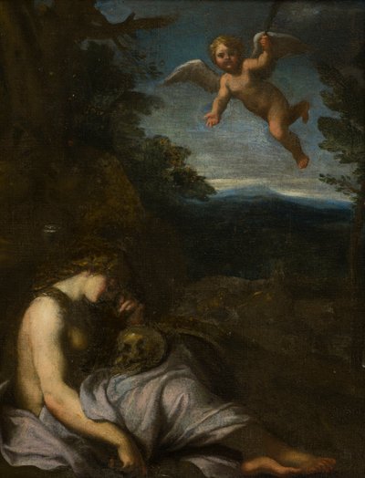 De Boetvaardige Magdalena door Annibale (after) Carracci