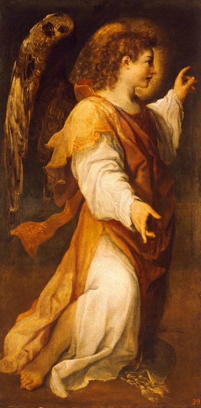 Aankondigende Engel door Annibale Carracci