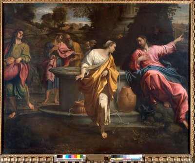 Christus en de Samaritaanse vrouw bij de bron door Annibale Carracci