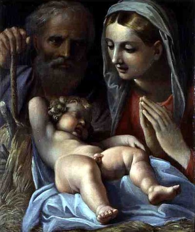 Heilige Familie door Annibale Carracci