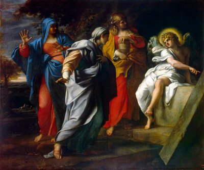 Heilige vrouwen bij het graf van Christus, tweede helft van de 16e eeuw door Annibale Carracci