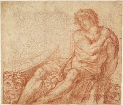 Ignudo aus der Galleria Farnese door Annibale Carracci