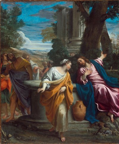 Christus en de Samaritaan door Annibale Carracci