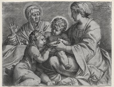 Madonna met de Kom door Annibale Carracci