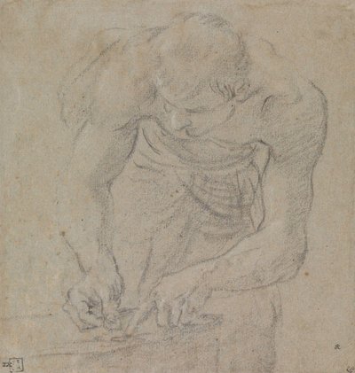 Man die munten telt door Annibale Carracci