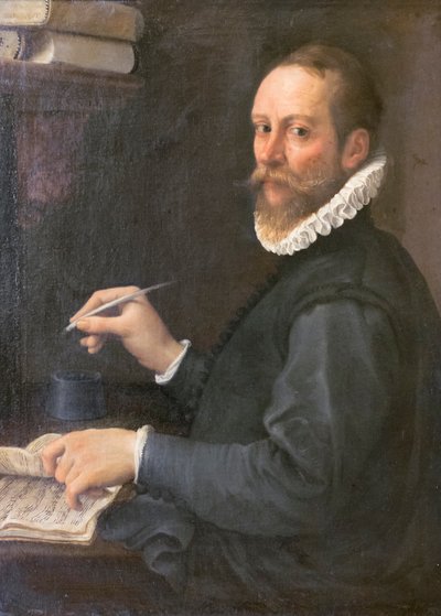 Portret van een muzikant door Annibale Carracci