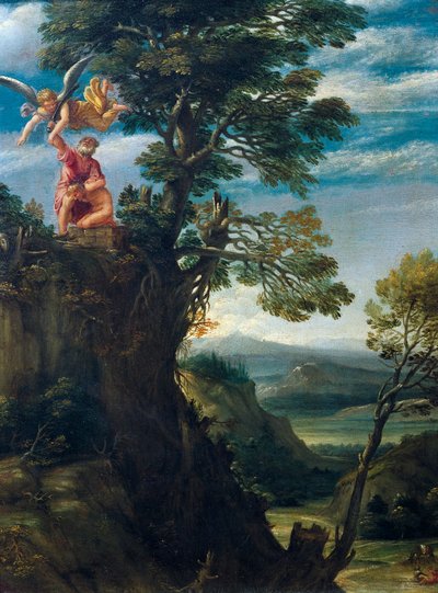 Offer van Isaac door Annibale Carracci door Annibale Carracci