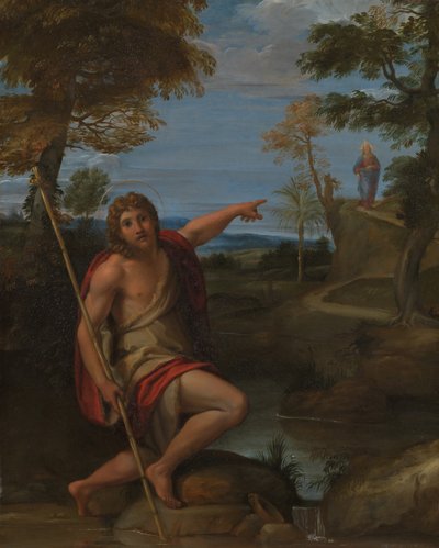 Sint Jan de Doper Getuigt door Annibale Carracci