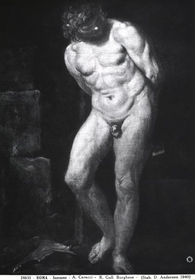 Samson, ca. 1580-1609 door Annibale Carracci