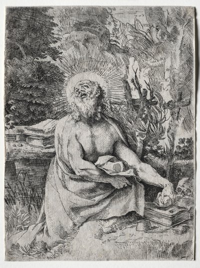 St. Hiëronymus door Annibale Carracci