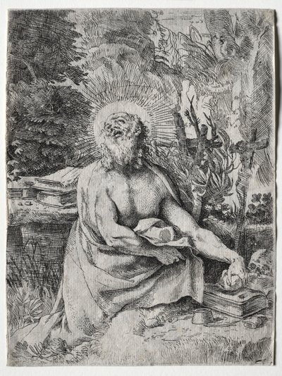 Sint Hiëronymus door Annibale Carracci