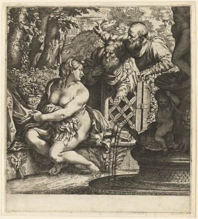 Susanna en de ouderlingen door Annibale Carracci