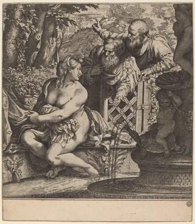 Susanna en de ouderlingen door Annibale Carracci