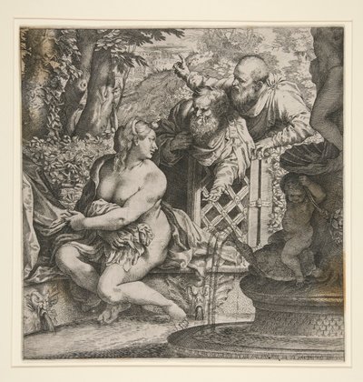 Susanna en de ouderlingen door Annibale Carracci