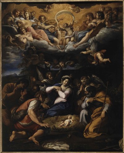 De aanbidding van de herders, ca. 1597 door Annibale Carracci