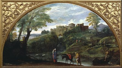 De Vlucht naar Egypte door Annibale Carracci