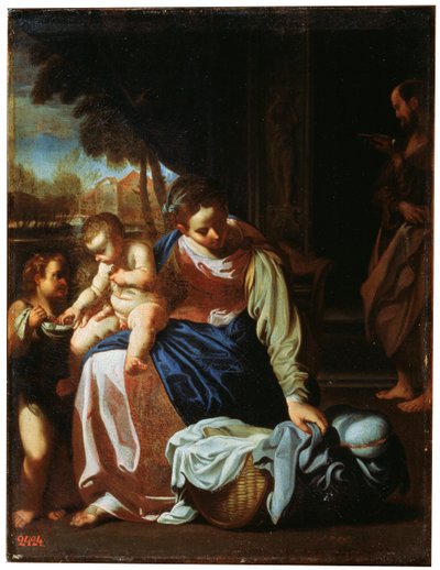 De Heilige Familie, eind 16e of begin 17e eeuw door Annibale Carracci