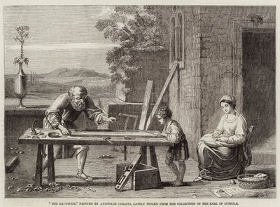 De Raboteur door Annibale Carracci