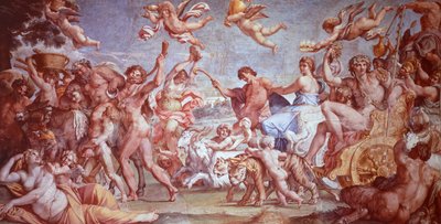De Triomf van Bacchus en Ariadne door Annibale Carracci