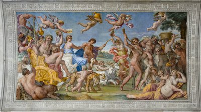 De triomf van Bacchus en Ariadne door Annibale Carracci