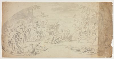 Triomf van Bacchus en Ariadne door Annibale Carracci