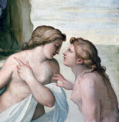 Venus en Mars, detail van het gewelf van Sala dell