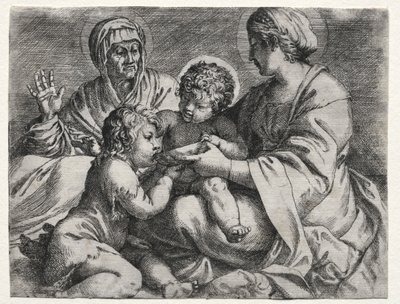 Maagd met de kom door Annibale Carracci