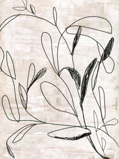 Botanische lijntekening door Annick