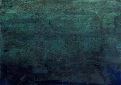 Donkerblauwgroen met gekraste textuur door Annick