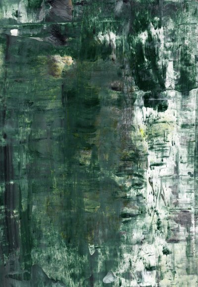 Diepgroen Abstract door Annick