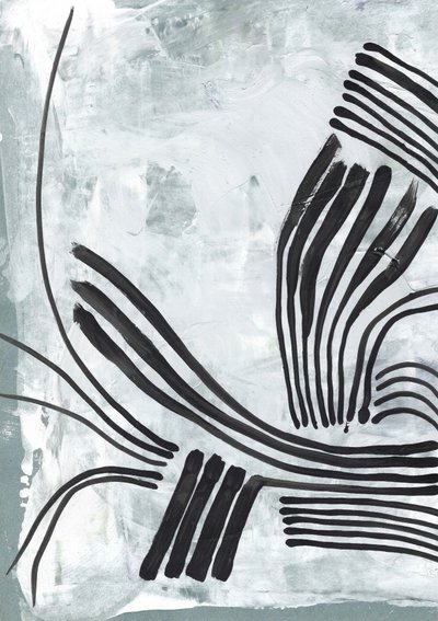 Dynamische abstracte lijnen door Annick