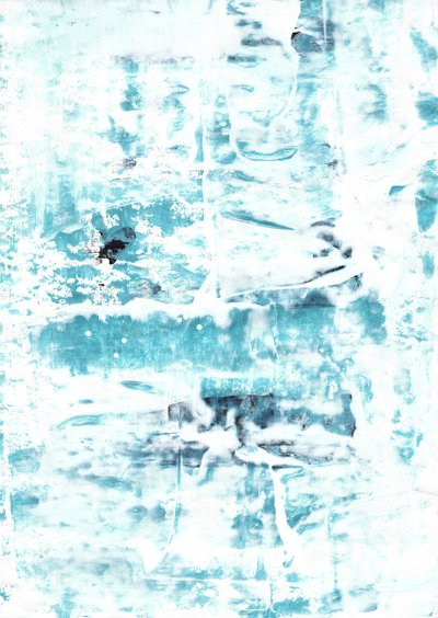 Serene Aqua-abstractie door Annick