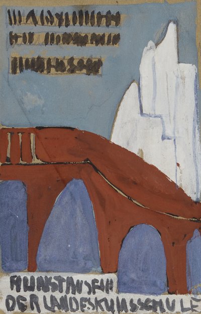 Ontwerp Kunstmuseum van de Landeskunstschule door Anny Dollschein