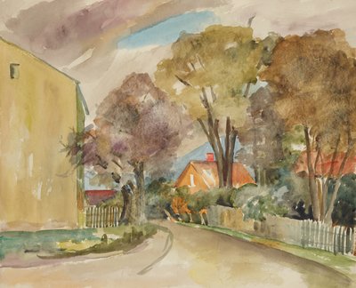 Herfststraat door Anny Dollschein