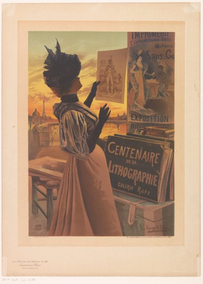 Advertentie voor de Exposition du Centenaire de la Lithographie georganiseerd door Galerie Rapp door Anonymous